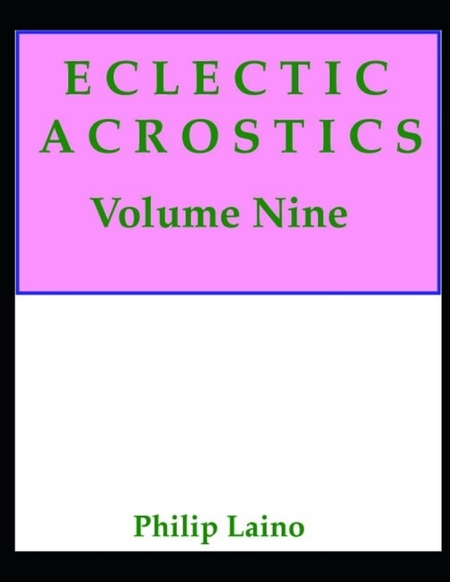 Couverture_Eclectic Acrostics, Volume Nine