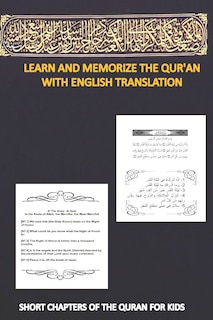 Couverture_Learn and memorize the qur'an with english translation, SHORT CHAPTERS of THE QURAN FOR KIDS
