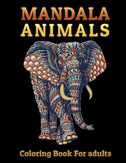 Front cover_MANDALA Animals Coloring Book For adults