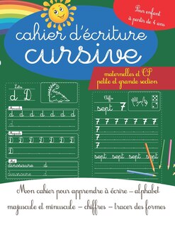 Front cover_Cahier d'écriture cursive maternelles et CP - petite et grande section