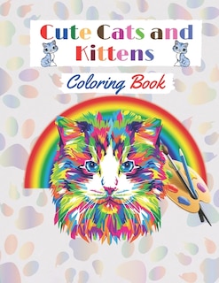 Front cover_Cute Cats and Kittens Coloring book