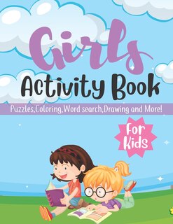 Front cover_Girls Activity Book For Kids