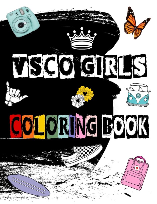 Front cover_VSCO GIRLS Coloring Book