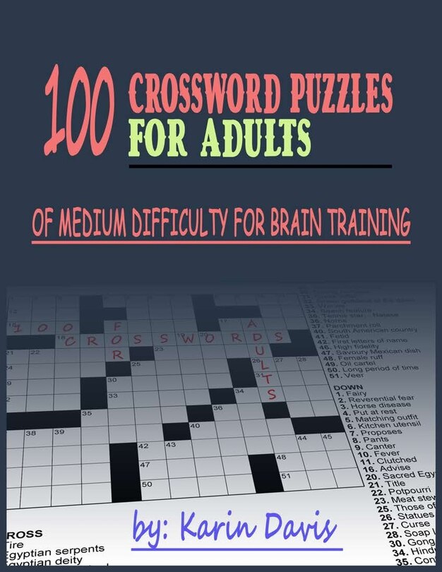 Front cover_100 crossword puzzles for adults