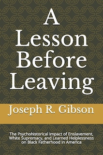 Front cover_A Lesson Before Leaving