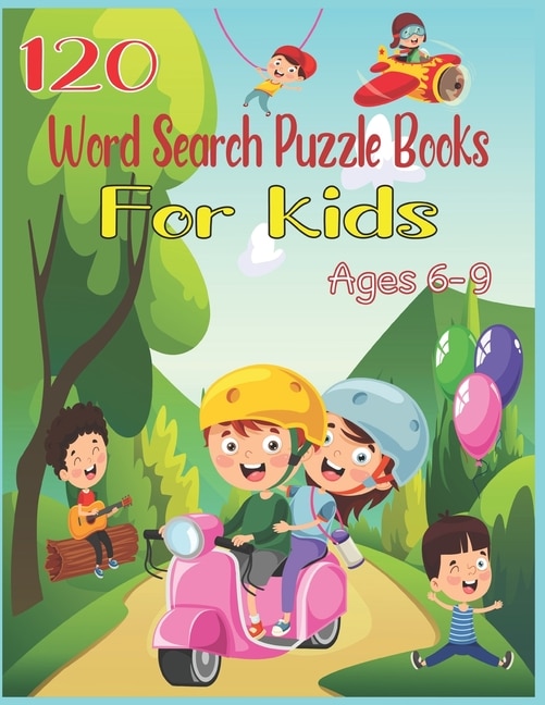 Front cover_120 Word Search Puzzle Books For Kids Ages 6-9