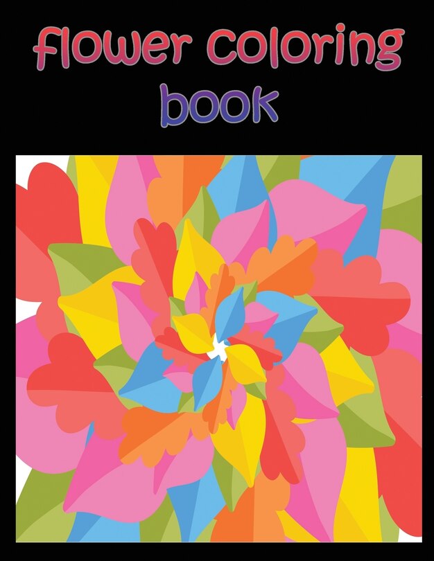 Front cover_flower coloring book