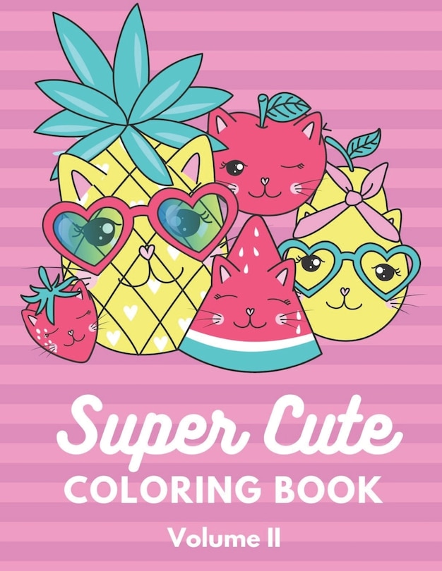 Front cover_Super Cute Coloring Book Volume 2