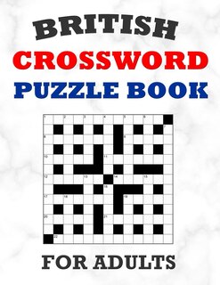 Front cover_British Crossword Puzzle Book For Adults