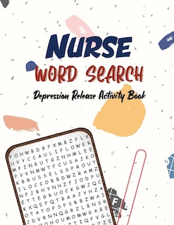 Front cover_Nurse Word Search - Depression Release Activity Book