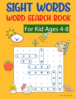 Front cover_Sight Words Word Search Book For Kid Ages 4-8