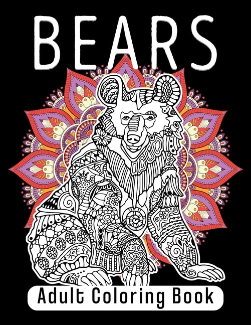Front cover_Bear Adult Coloring Book