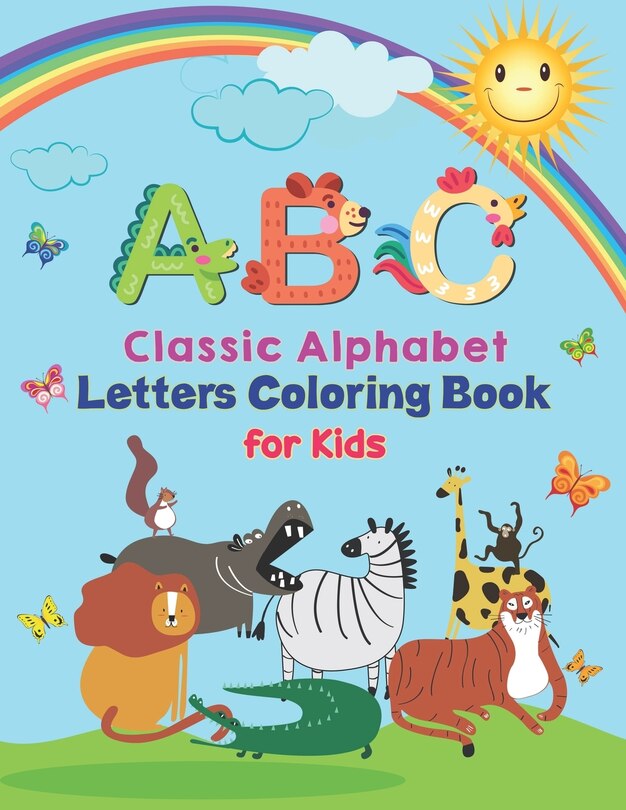 Front cover_ABC - Classic Alphabet Letters Coloring Book For Kids