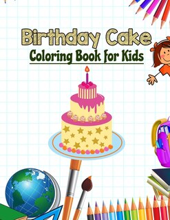 Front cover_Birthday Cake Coloring Book for Kids