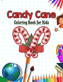 Front cover_Candy Cane Coloring Book for Kids