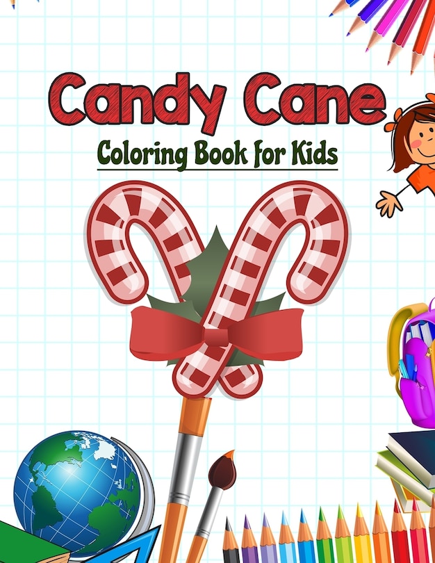 Front cover_Candy Cane Coloring Book for Kids