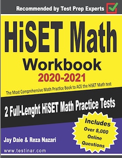 Front cover_HiSET Math Workbook 2020-2021