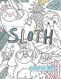 Front cover_Sloth Coloring Book.