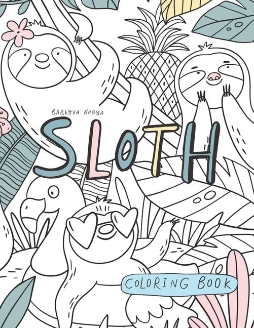 Front cover_Sloth Coloring Book.