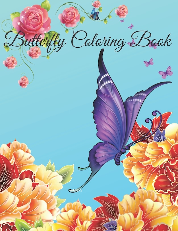 Front cover_butterfly coloring book