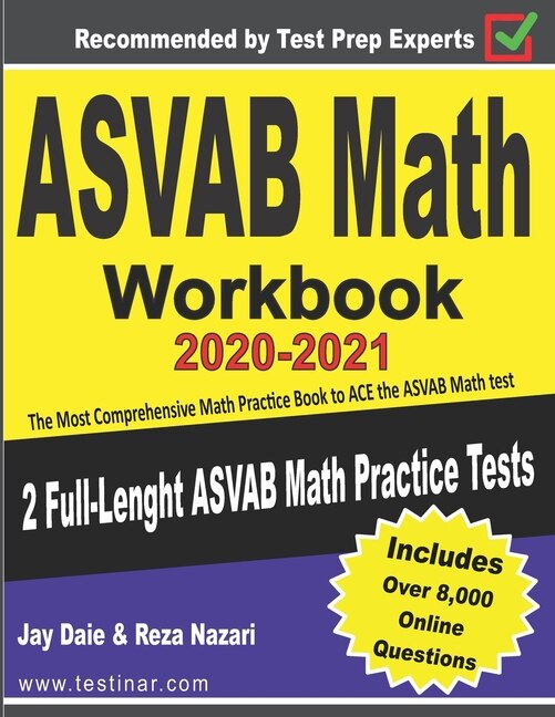Front cover_Asvab Math Workbook 2020-2021