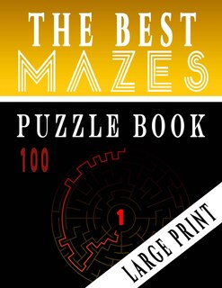 Front cover_The Best 100 Mazes Puzzle Book Large print vol.1