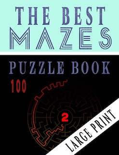 Front cover_The Best 100 Mazes Puzzle Book Large print vol.2