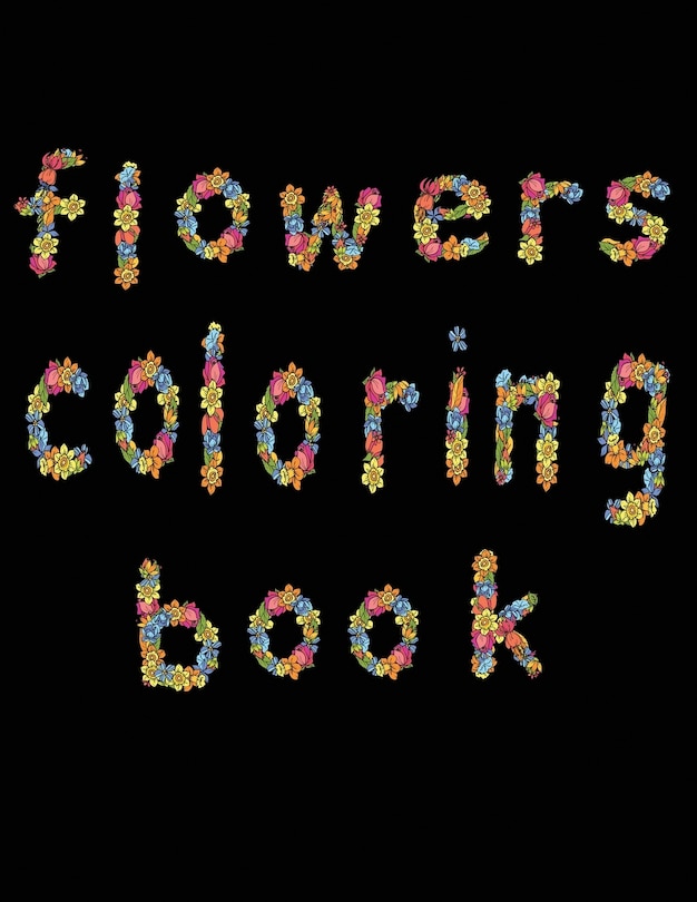 Front cover_flowers coloring book