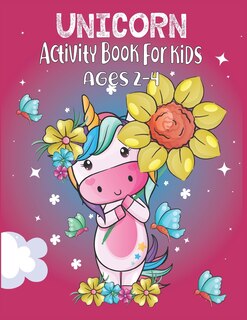 Front cover_Unicorn Activity Book For Kids Ages 2-4