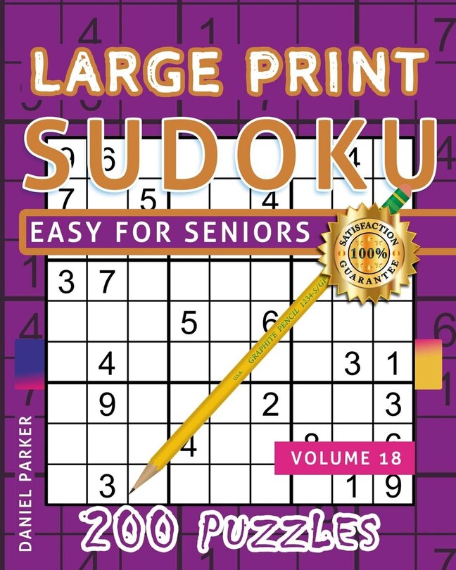 Couverture_Large Print Easy Sudoku Puzzle Book For Seniors