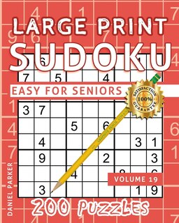 Front cover_Large Print Easy Sudoku Puzzle Book For Seniors