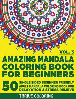 Front cover_Amazing Mandala Coloring Book For Beginners