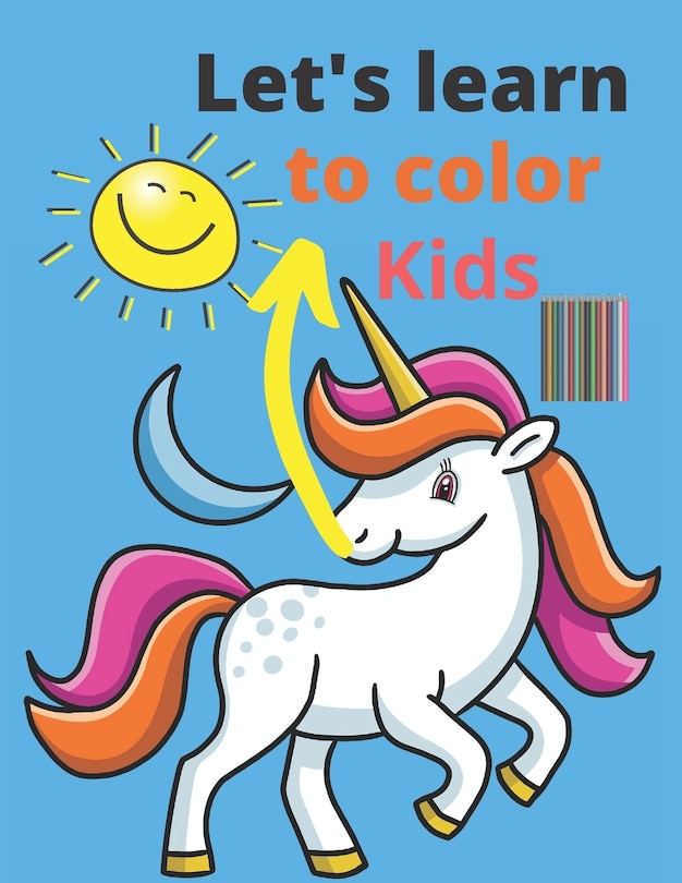 Couverture_Let's learn to color kids