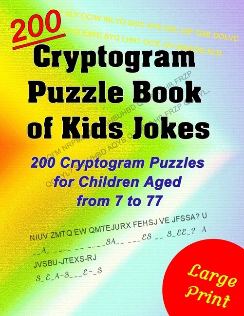 Front cover_Cryptogram Puzzle Book of Kids Jokes