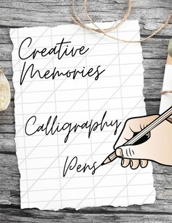 Creative Memories Calligraphy Pens: Caligraphy Trace Books For Beginners, Foundations In Calligraphy Traceable Hand Lettering, Learning