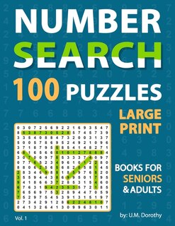 Front cover_Large Print Number Search Books For Seniors