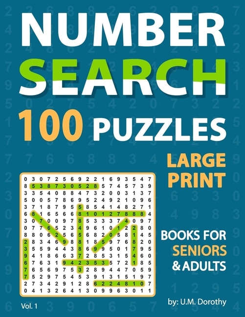 Front cover_Large Print Number Search Books For Seniors