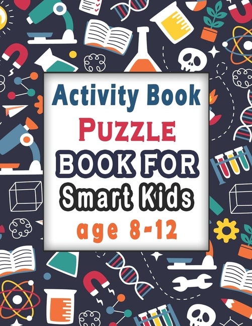 Front cover_Puzzle books for smart kids age 8-12