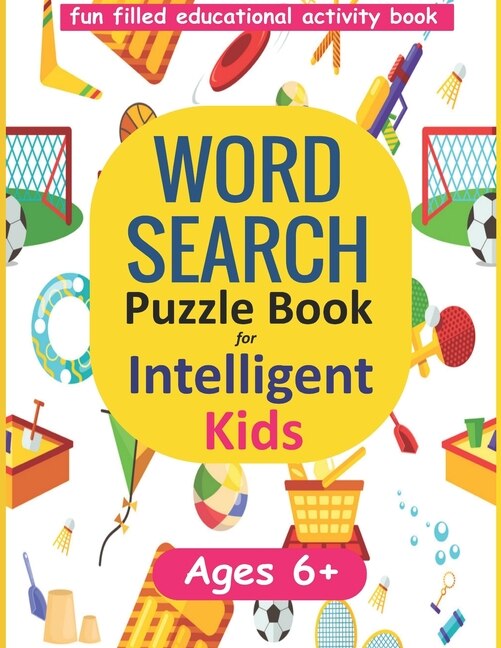 Front cover_Word Search Puzzle Book for Intelligent Kids