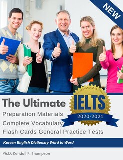 Front cover_The Ultimate IELTS Preparation Materials Complete Vocabulary Flash Cards General Practice Tests Korean English Dictionary Word to Word