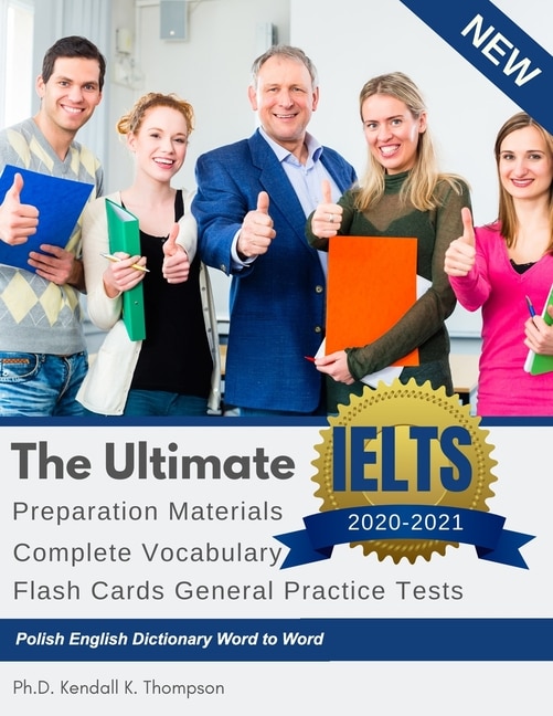 Front cover_The Ultimate IELTS Preparation Materials Complete Vocabulary Flash Cards General Practice Tests Polish English Dictionary Word to Word
