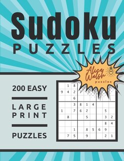 Front cover_200 Large Print Easy Sudoku Puzzles