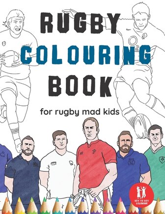 Rugby Colouring Book: Great Gift for Boys & Girls, Ages 4-12