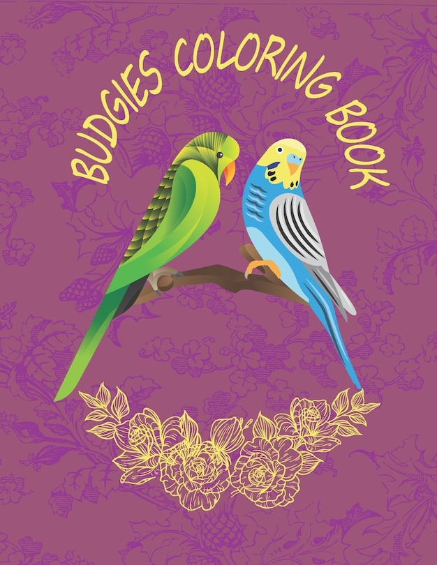 Front cover_Budgies Coloring Book