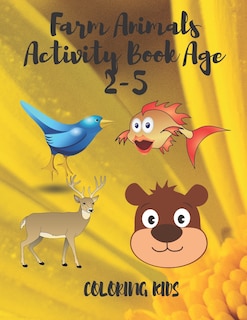 Couverture_Farm Animals Activity Book Age 2-5 coloring kids book