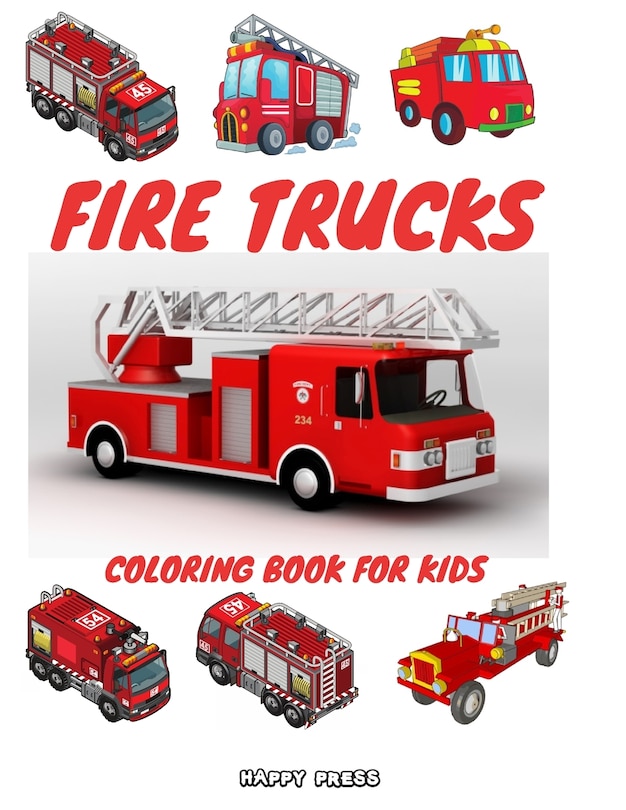 Couverture_Fire Trucks Coloring Book for Kids