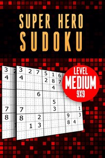 Couverture_Sudoku Super Hero Level MEDIUM 9x9 /