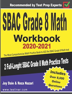 Couverture_SBAC Grade 8 Math Workbook 2020-2021