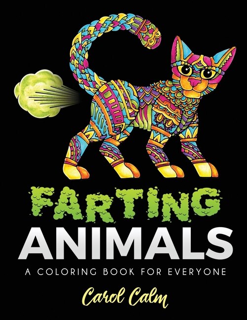 Front cover_Farting Animals Coloring Book