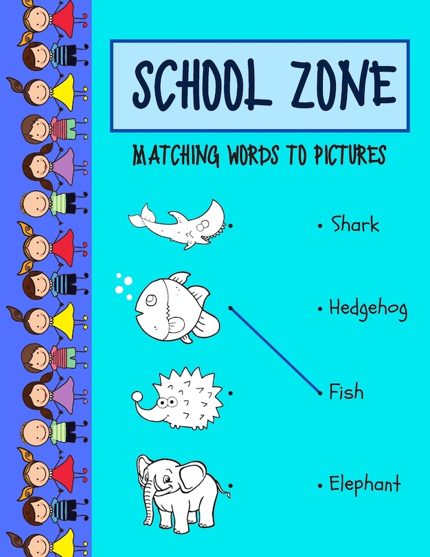 Front cover_School zone matching words to picture